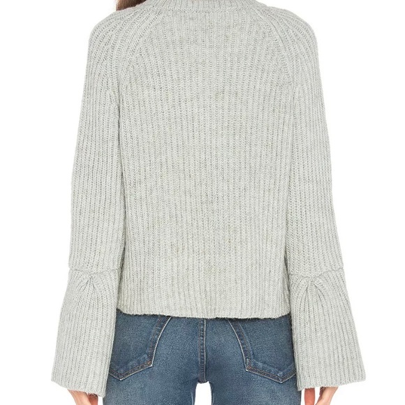 John + Jenn Sea Mist Blue Bellsleeve Sweater - Picture 2 of 6